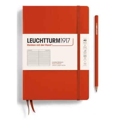 Afbeelding van Leuchtturm Notitieboek A5 Softcover Fox Red Gelinieerd