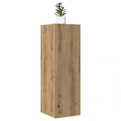 Afbeelding van vidaXL Tv meubelen 2 st 30,5x30x90 cm bewerkt hout artisanaal eiken