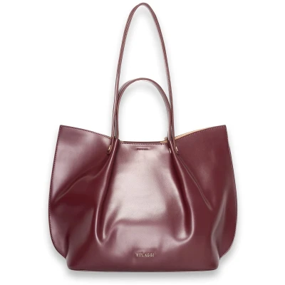 Afbeelding van Loren shopper rond ( bordeaux kleurige )