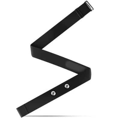 Afbeelding van ELEPRUC elastische hartslagband, verstelbaar van 70 cm tot 115 cm, hartslagmeter, banden met afstandssensoren 45 mm, compatibel Garmin, Wahoo, Polar H9, H10, Coospo, Magene, Bryton,