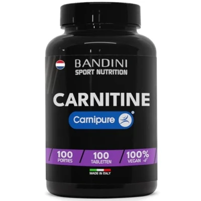 Afbeelding van Bandini® L Carnitine 1000 100 tabletten met Carnipure® (100 doses, dagen) Voedingssupplement op basis van Tartraat Veganistisch Made in Italy