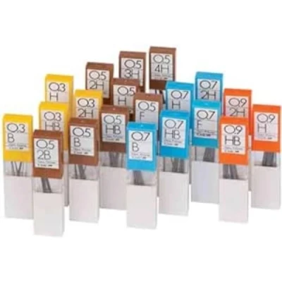 Afbeelding van Tombow EX 03P H Navullingen voor vulpotlood, punt 0,3 mm, hardheid H, 12 stuks