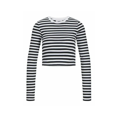 Afbeelding van JJXX Jxfeline STR LS Stripe JRS Trui, Dames, Maat: XS, Bright white