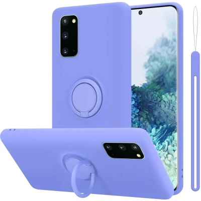 Afbeelding van Cadorabo Hoesje geschikt voor Samsung Galaxy S20 in LIQUID LICHT PAARS Beschermhoes van TPU silicone Case Cover met