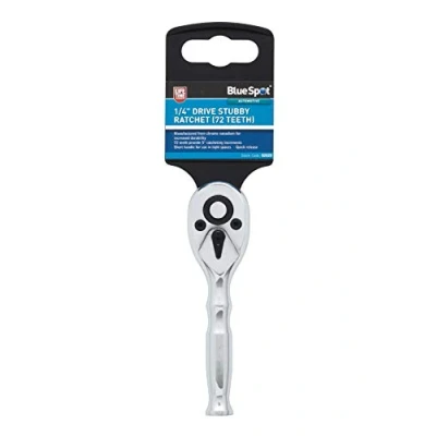 Afbeelding van Bluespot 02020 1/4&quot; Drive Stubby Ratchet (72 tanden)