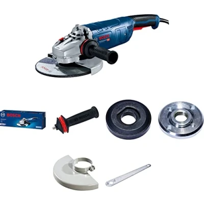Afbeelding van Bosch Professional haakse slijpmachine GWS 24 180 P (incl. extra anti vibratiehandgreep, opnameflens, spanmoer, beschermkap, pensleutel, in kartonnen doos)