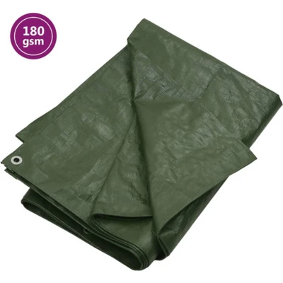 Afbeelding van vidaXL Dekzeil 180 g/m² 4x5 m HDPE groen