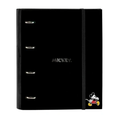 Afbeelding van Ringmap Mickey Mouse Clubhouse Zwart (27 x 32 3.5 cm)