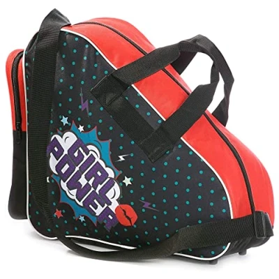 Afbeelding van Sherwood Schaatstas, inlinertas voor volwassenen en kinderen, ijshockey tas, ideaal rolschaatsen schaatsen (Grirl Power)