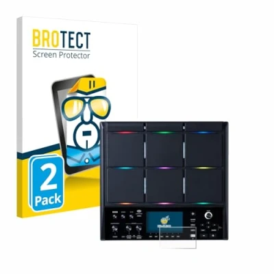 Afbeelding van BROTECT Screenprotector voor Roland SPD SX PRO Folie Beschermfolie transparant (2 Stuks)