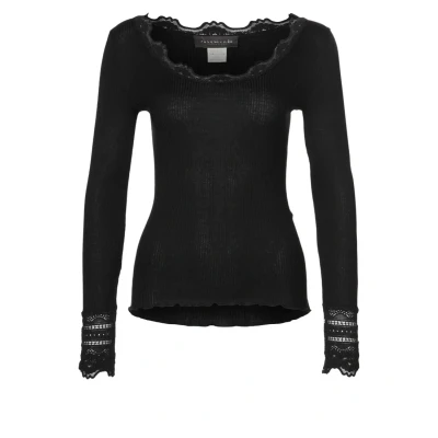 Afbeelding van Rosemunde Benita O NECK Longsleeve, Dames, Maat: Small, Schwarz