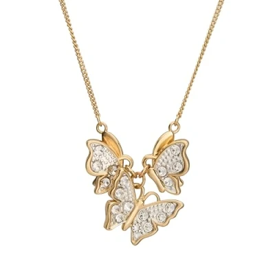 Afbeelding van The Noble Collection Wicked. Glinda vlinder ketting, één maat, Metaal, kristal, One Size, Kristal