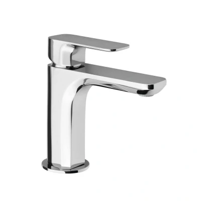 Afbeelding van Wastafelmengkraan Sapho Spy 1 hendel Recht 16.7 cm Chroom