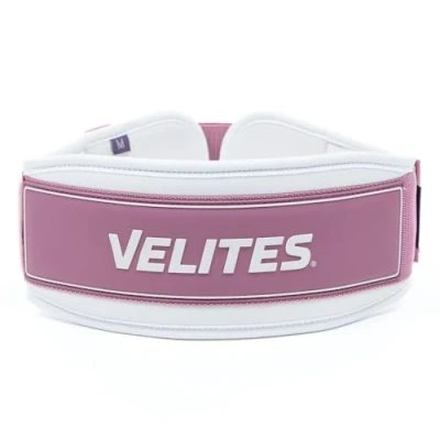 Afbeelding van Velites Gewichthefgordel, ondersteuning en comfort, voor deadlifts, kniebuigingen, pull ups, oefeningen met maximale belasting (roze, medium)