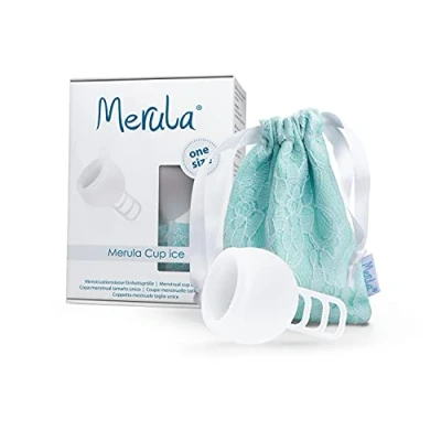 Afbeelding van Merula herbruikbare menstruatiecup ice wit/transparant