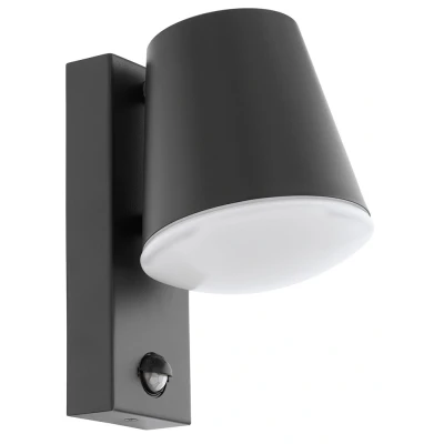 Afbeelding van Leen Bakker EGLO Sensorwandlamp Caldiero Antraciet/wit Wandlampen Grijs Staal