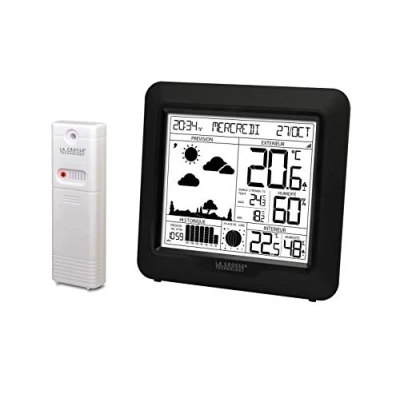 Afbeelding van La Crosse Technology WS6823 weerstation met voorspelling en DCF signaal zwart