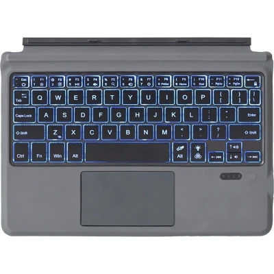 Afbeelding van Case2go toetsenbord geschikt voor Microsoft Surface Go 2 / Bluetooth Cover Met touchpad en verlichting Zwart