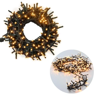 Afbeelding van Cheqo® Kerstboomverlichting Micro Clusterverlichting Kerstlampjes Led Verlichting Kerstverlichting voor Binnen en Buiten 700 LED&#039;s 14 Meter Extra Warm Wit