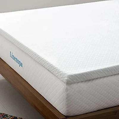 Afbeelding van Linenspa Matrastopper, 140 x 200 cm, 5 cm hoog, matrastopper met traagschuim gel en wasbare overtrek ritssluiting, Öko Tex