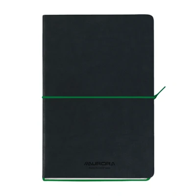 Afbeelding van Notitieboek Aurora Tesoro A5 192blz lijn 80gr groen