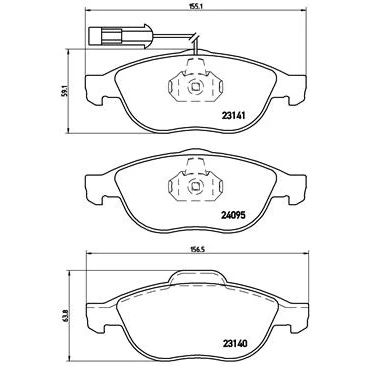 Afbeelding van Brembo Remblokset P 23 114
