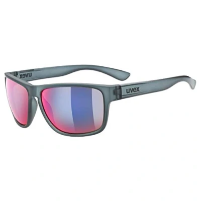 Afbeelding van uvex LGL 36 CV zonnebril voor dames en heren contrastverhogend &amp; gespiegeld filtercategorie 3 grey/plasma daily one size