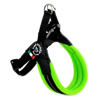 Afbeelding van TRE PONTI Easy Fit Mesh Classic Neon Hondenharnas, Maat 1, Groen