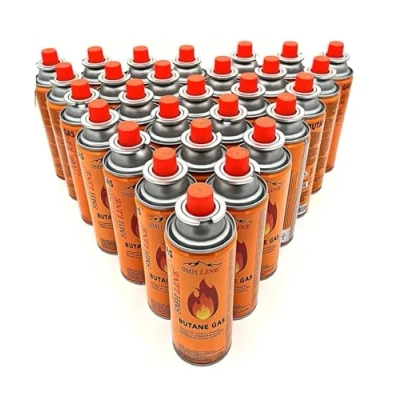 Afbeelding van SMH LINE® 12 x butaangaspatroon, 227 g, gaspatronen, MSF 1A, bunsenbrander, campingkooktoestel, gasverwarming, soldeerbrander
