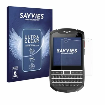 Afbeelding van Savvies (6 Stuks) Schermbeschermer voor Unihertz Titan Pocket Screen Protector Ultra Transparant