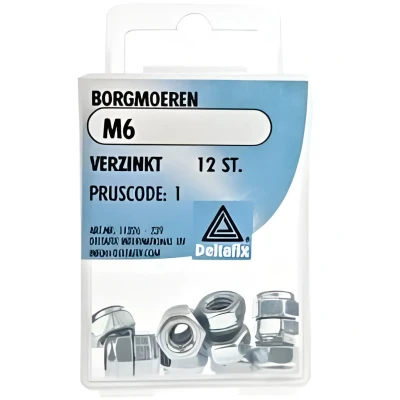 Afbeelding van Deltafix Borgmoeren M6 12 stuks