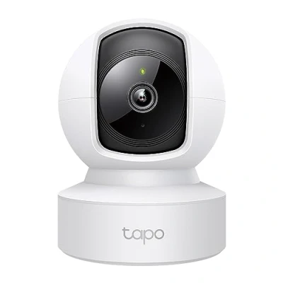 Afbeelding van Tapo C202 Interne wifi camera, ethernet aansluiting, FHD bewakingscamera, nachtzicht, microSD tot 512 GB, bidirectionele audio, 360 weergave, Alexa, Google, akoestisch en helder alarm