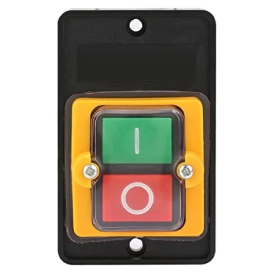 Afbeelding van Drukknopschakelaar, machineschakelaar AC 220 V/380 V, 10 A, waterdichte aan/uit knop, geïntegreerd waterdicht