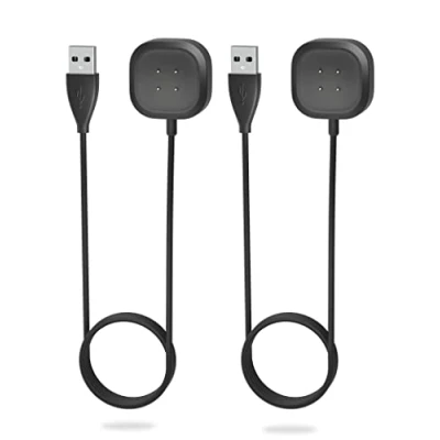 Afbeelding van Sinoacc oplader voor Fitbit Versa 4 Sense 2 Smartwatch 3,3 ft snel opladen vervanging 2, Sense, 4, 3 USB oplaadkabel dock (niet 2/Versa 1/se/Versa lite)