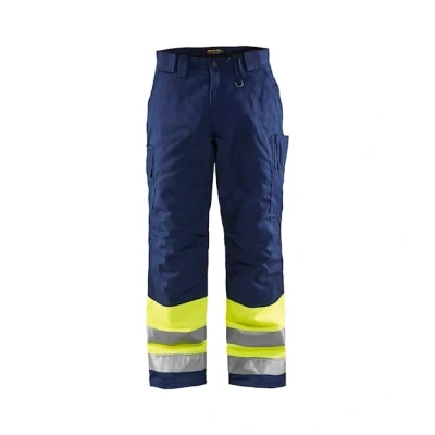 Afbeelding van Blaklader Winterwerkbroek High Vis 1862 1811 Geel/Marineblauw D128
