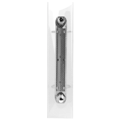 Afbeelding van Exacompta ref. 51091E 1 PP ringband met halfharde omslag voor Bristol steekkaarten CRYSTAL 2 ronde ringen diameter 25 mm 35 rug Afmetingen: 16,5 x 24cm Kleur : Kristal