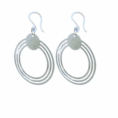 Afbeelding van Allergievrij oorhangers zilverkleur Charme Bijoux