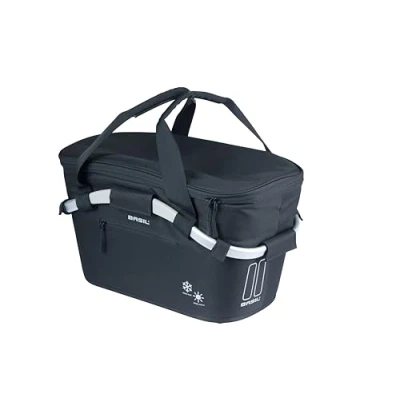Afbeelding van BASIL Fietsmand Classic Carry All ISO met MIK bevestiging 18 liter 38 x 21 27 cm zwart