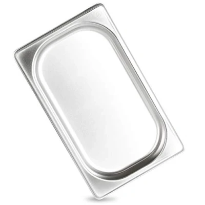 Afbeelding van jokobela GN container 1/4 20 mm van premium roestvrij staal (0,5 l inhoud) Afmetingen: 265x162x20 Gastronormcontainer ideaal voor koken met Chafing Dish of Bain Marie (0,6 dik)