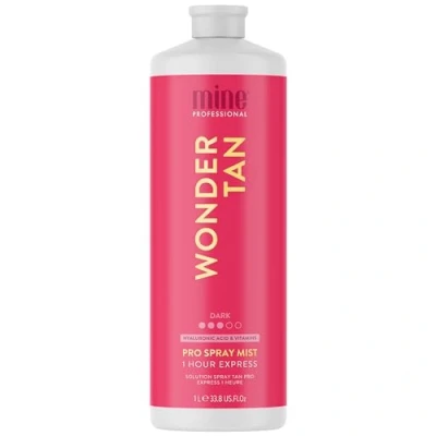 Afbeelding van MineTan Wonder Tan Premium Spray oplossing Huidverjongende bruiningsoplossing verrijkt met hyaluronzuur + voedende vitamines, Salon Professional 1 uur Express formule, veganistisch en dierproefvrij