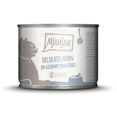 Afbeelding van 6x200g MjAMjAM heerlijke kip op gestoomde pompoen nat kattenvoer