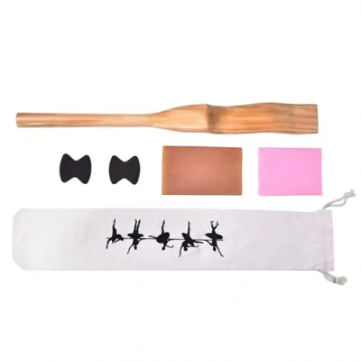 Afbeelding van VIFERR Ballet Voetstretcher set, gekwalificeerd grenen houten ballet, dans, voetboog versterker met elastische band voor dansers, gymnasten, yoga