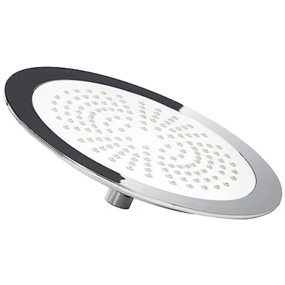 Afbeelding van Cornat Hoofddouche &quot;Style&quot; 238 mm kopdiameter 1 straaltype met kogelgewricht en anti kalk sproeiers verchroomd/douchekop/regendouche/inbouwdouchekop/douchekop / TECBW3403