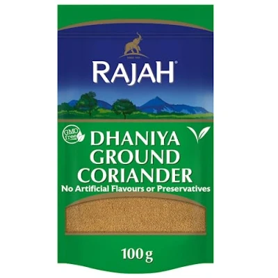 Afbeelding van Rajah Kruiden Dhaniya Gemalen Koriander Korianderpoeder Ada Adarak ADU Adaraka Adrak (100g)