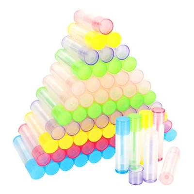 Afbeelding van 72 stuks lippenbalsembuis, meerkleurig, lege lippenbalsemcontainer, 6 kleuren, tube lippenstift van kunststof, transparante lippenbalsemfles, om te knutselen