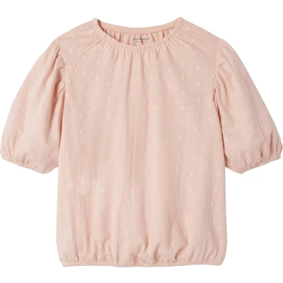 Afbeelding van Vertbaudet Meisjesblouse van pointelle breisel