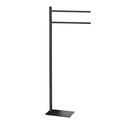 Afbeelding van GEDY G Seul staande lamp zwart met witte afwerking, afmetingen: 83,3 x 34 14 cm, handdoekhouder van roestvrij staal en crmall, 4 mm, incl. metaal, uniek