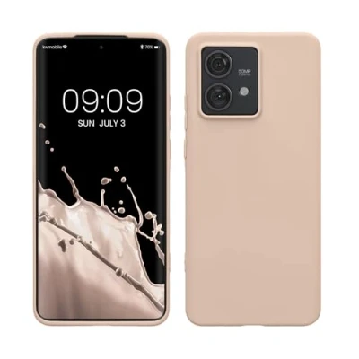 Afbeelding van kwmobile telefoonhoesje geschikt voor Motorola Edge 40 Neo Hoesje smartphone Back cover in kokosmelk
