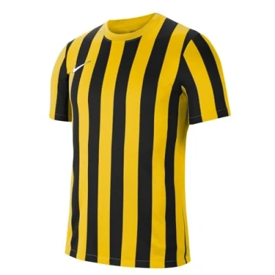 Afbeelding van Nike Heren Short Sleeve Top M Nk Df Strp Dvsn Iv Jsy Ss, Tour Giallo/Nero/Bianco, CW3813 719, 2XL