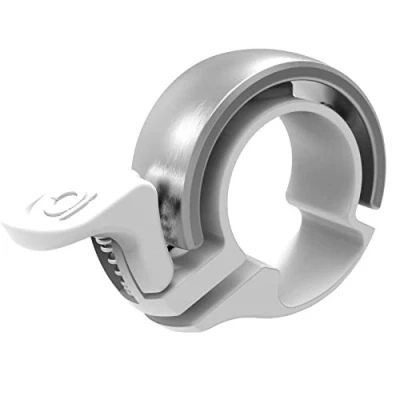 Afbeelding van Knog Fahrradklingel Oi Classic Large 23,8 31,8 mm, Weiß Silber, KNCL